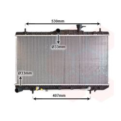Radiatorius, variklio aušinimas VAN WEZEL 82002086