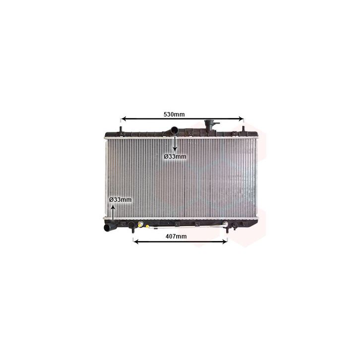 Radiatorius, variklio aušinimas VAN WEZEL 82002086