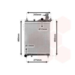 Radiatorius, variklio aušinimas VAN WEZEL 82002099