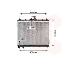 Radiatorius, variklio aušinimas VAN WEZEL 82002101