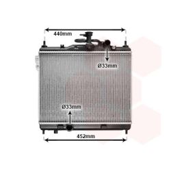 Radiatorius, variklio aušinimas VAN WEZEL 82002103