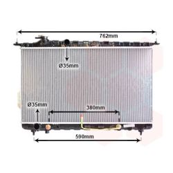 Radiatorius, variklio aušinimas VAN WEZEL 82002107