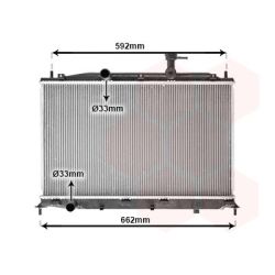 Radiatorius, variklio aušinimas VAN WEZEL 82002188
