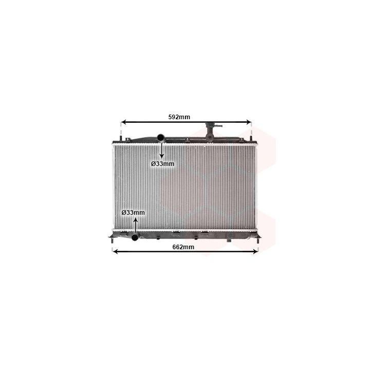 Radiatorius, variklio aušinimas VAN WEZEL 82002188