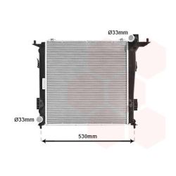 Radiatorius, variklio aušinimas VAN WEZEL 82002207
