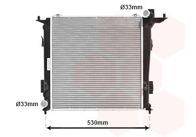 Radiatorius, variklio aušinimas VAN WEZEL 82002207