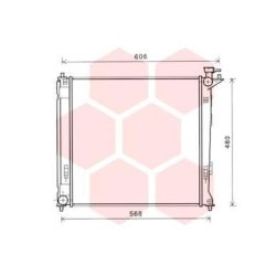 Radiatorius, variklio aušinimas VAN WEZEL 82002284