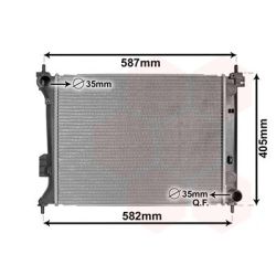 Radiatorius, variklio aušinimas VAN WEZEL 82002302