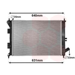 Radiatorius, variklio aušinimas VAN WEZEL 82002335