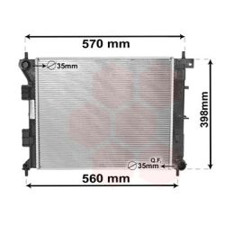 Radiatorius, variklio aušinimas VAN WEZEL 82002338