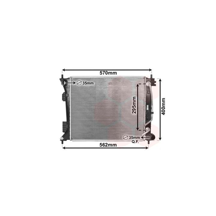 Radiatorius, variklio aušinimas VAN WEZEL 82002433