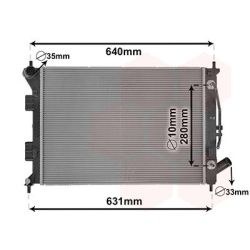 Radiatorius, variklio aušinimas VAN WEZEL 82002436