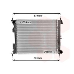 Radiatorius, variklio aušinimas VAN WEZEL 82012705