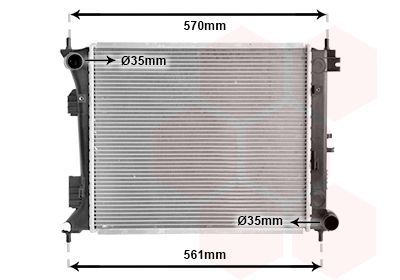 Radiatorius, variklio aušinimas VAN WEZEL 82012705