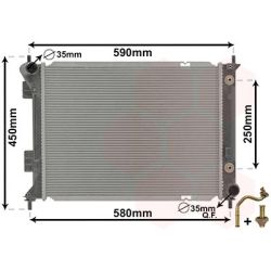 Radiatorius, variklio aušinimas VAN WEZEL 82012709