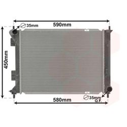 Radiatorius, variklio aušinimas VAN WEZEL 82012710