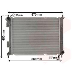 Radiatorius, variklio aušinimas VAN WEZEL 82012711