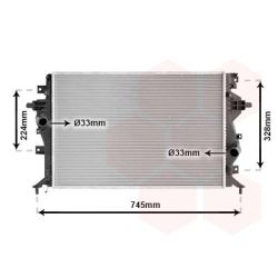 Radiatorius, variklio aušinimas VAN WEZEL 82012720