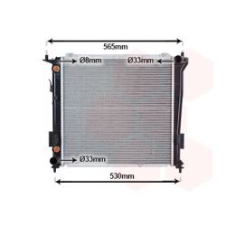 Radiatorius, variklio aušinimas VAN WEZEL 82012730