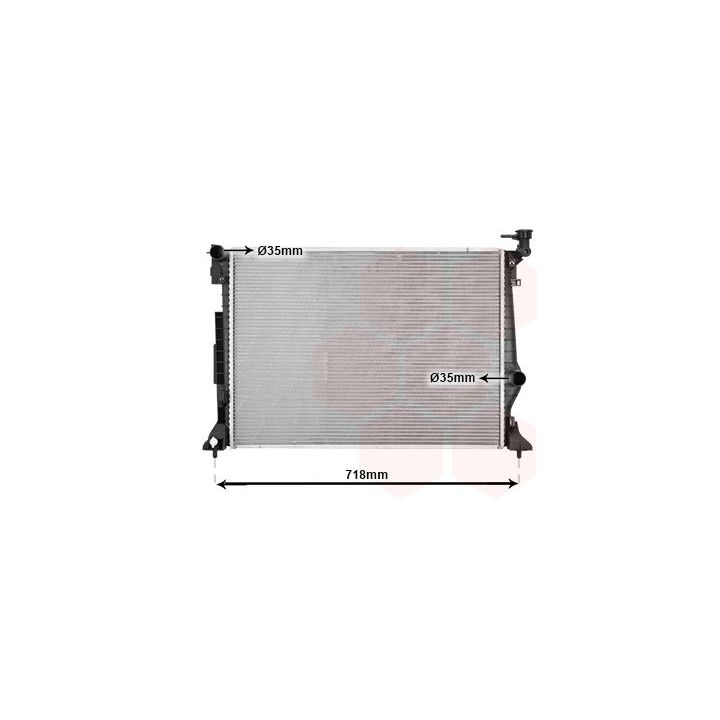 Radiatorius, variklio aušinimas VAN WEZEL 82012740