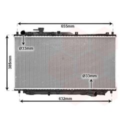 Radiatorius, variklio aušinimas VAN WEZEL 83002016