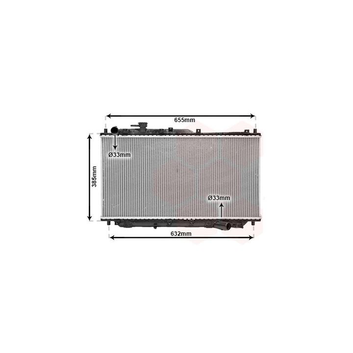 Radiatorius, variklio aušinimas VAN WEZEL 83002016