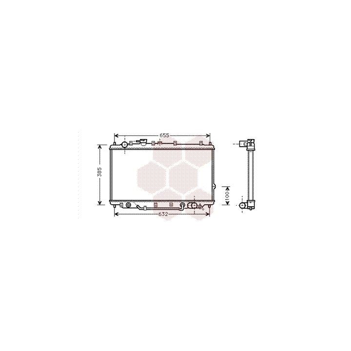 Radiatorius, variklio aušinimas VAN WEZEL 83002017