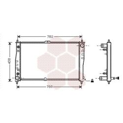 Radiatorius, variklio aušinimas VAN WEZEL 83002019