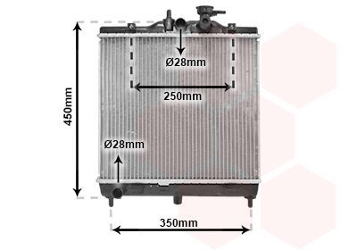 Radiatorius, variklio aušinimas VAN WEZEL 83002063