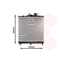 Radiatorius, variklio aušinimas VAN WEZEL 83002064