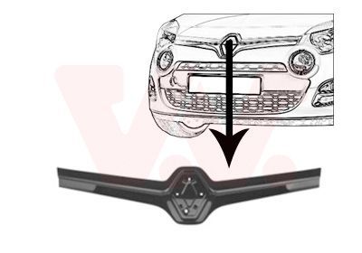 Apdailos/apsauginės juostelė, radiatoriaus grotelės VAN WEZEL 4372513