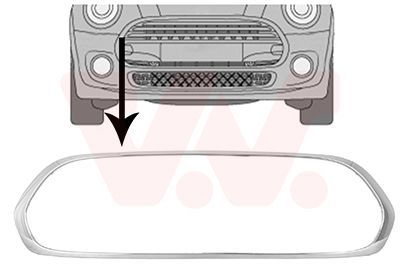 Rėmas, radiatoriaus grotelės VAN WEZEL 0518518