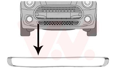 Ventiliacijos grotelės, buferis VAN WEZEL 0518599