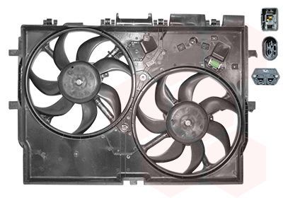 Ventiliatorius, radiatoriaus VAN WEZEL 1651750