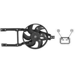 Ventiliatorius, radiatoriaus VAN WEZEL 1758746