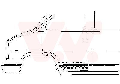 Durys, kėbulas VAN WEZEL 1745172