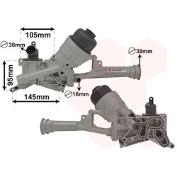 Korpusas, alyvos filtras VAN WEZEL 17013101