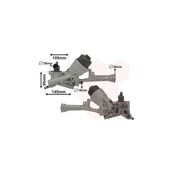 Korpusas, alyvos filtras VAN WEZEL 17013101