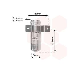 Džiovintuvas, oro kondicionierius VAN WEZEL 0200D039