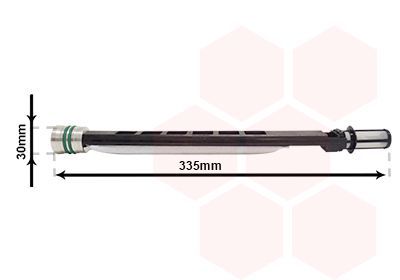 Džiovintuvas, oro kondicionierius VAN WEZEL 0600D297