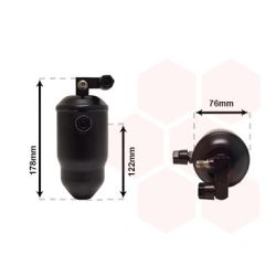 Džiovintuvas, oro kondicionierius VAN WEZEL 0900D164