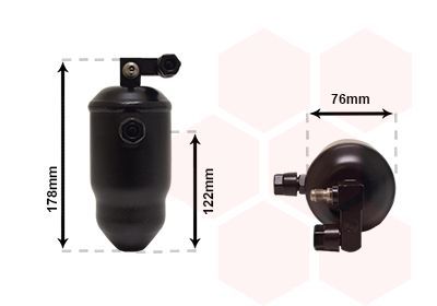 Džiovintuvas, oro kondicionierius VAN WEZEL 0900D164
