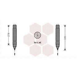 Džiovintuvas, oro kondicionierius VAN WEZEL 0900D204