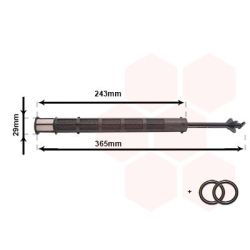 Džiovintuvas, oro kondicionierius VAN WEZEL 0900D247