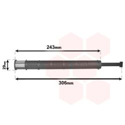 Džiovintuvas, oro kondicionierius VAN WEZEL 0900D249