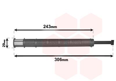 Džiovintuvas, oro kondicionierius VAN WEZEL 0900D249