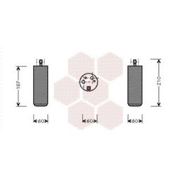 Džiovintuvas, oro kondicionierius VAN WEZEL 1700D073