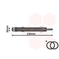 Džiovintuvas, oro kondicionierius VAN WEZEL 1700D315
