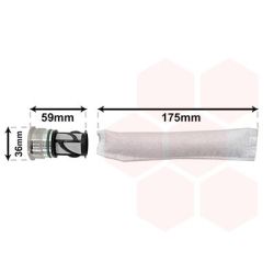 Džiovintuvas, oro kondicionierius VAN WEZEL 1700D344