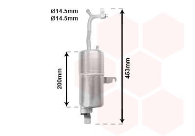 Džiovintuvas, oro kondicionierius VAN WEZEL 1800D310